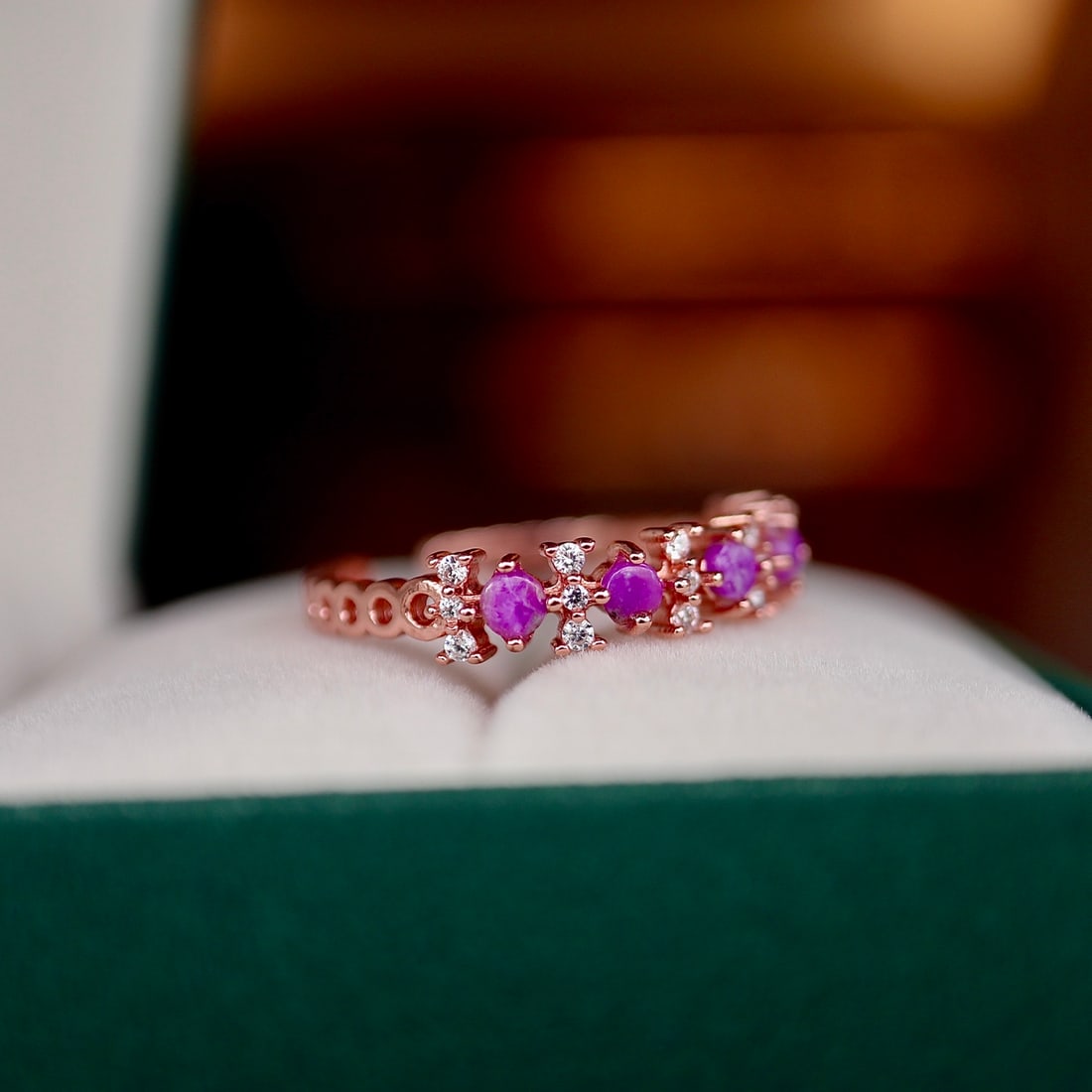 Sterling Silver Sugilite Ring - 8