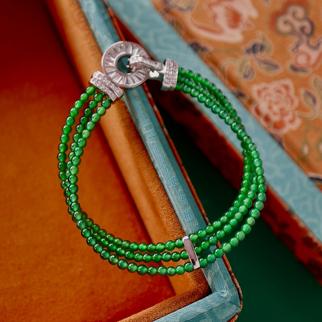 Jade millet bead bracelet - 2