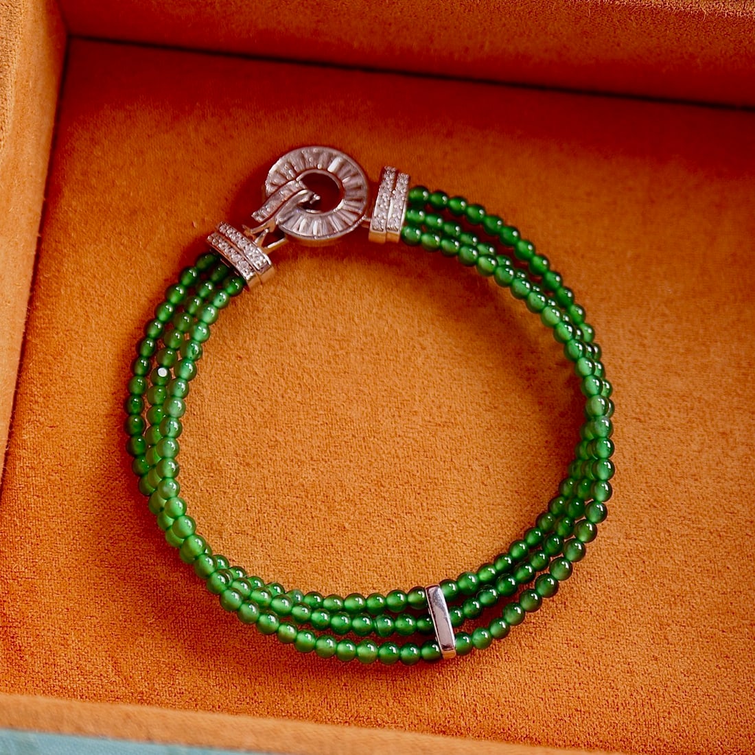 Jade millet bead bracelet - 4