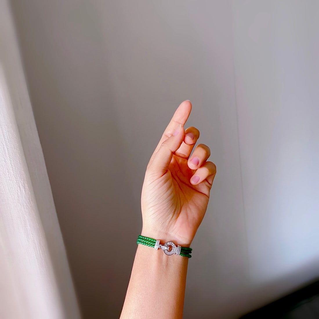 Jade millet bead bracelet - 9