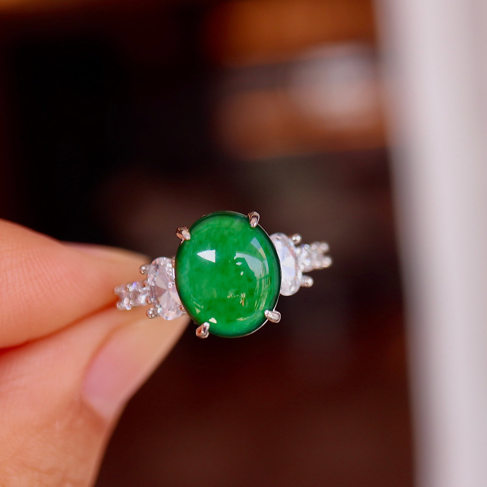 Natural Jade Ring - 6
