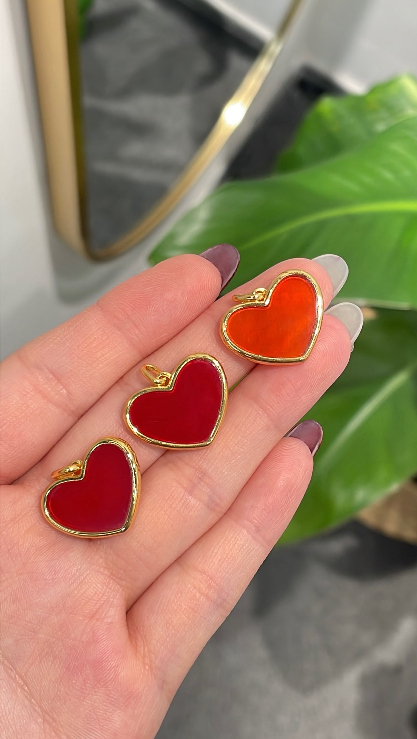 18K Gold Agate Pendant - 3