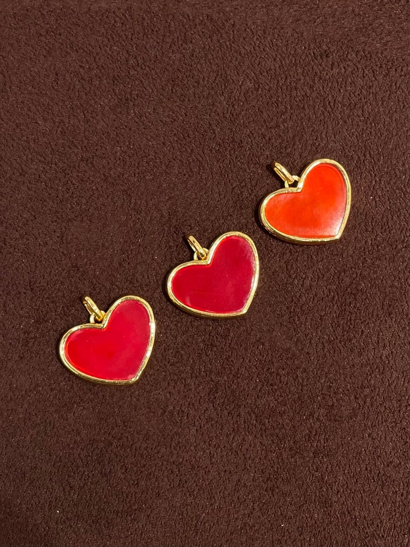 18K Gold Agate Pendant - 6