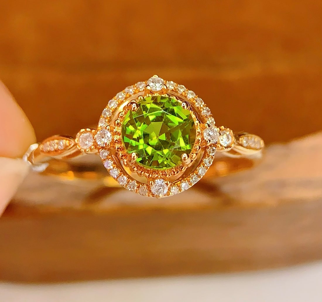 18K Gold Tourmaline Ring - 4
