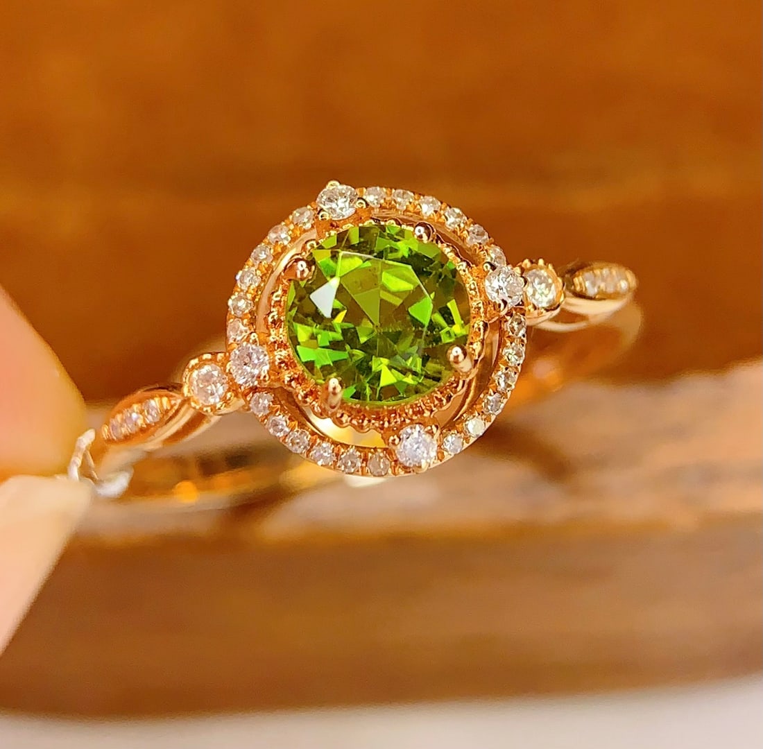 18K Gold Tourmaline Ring - 5