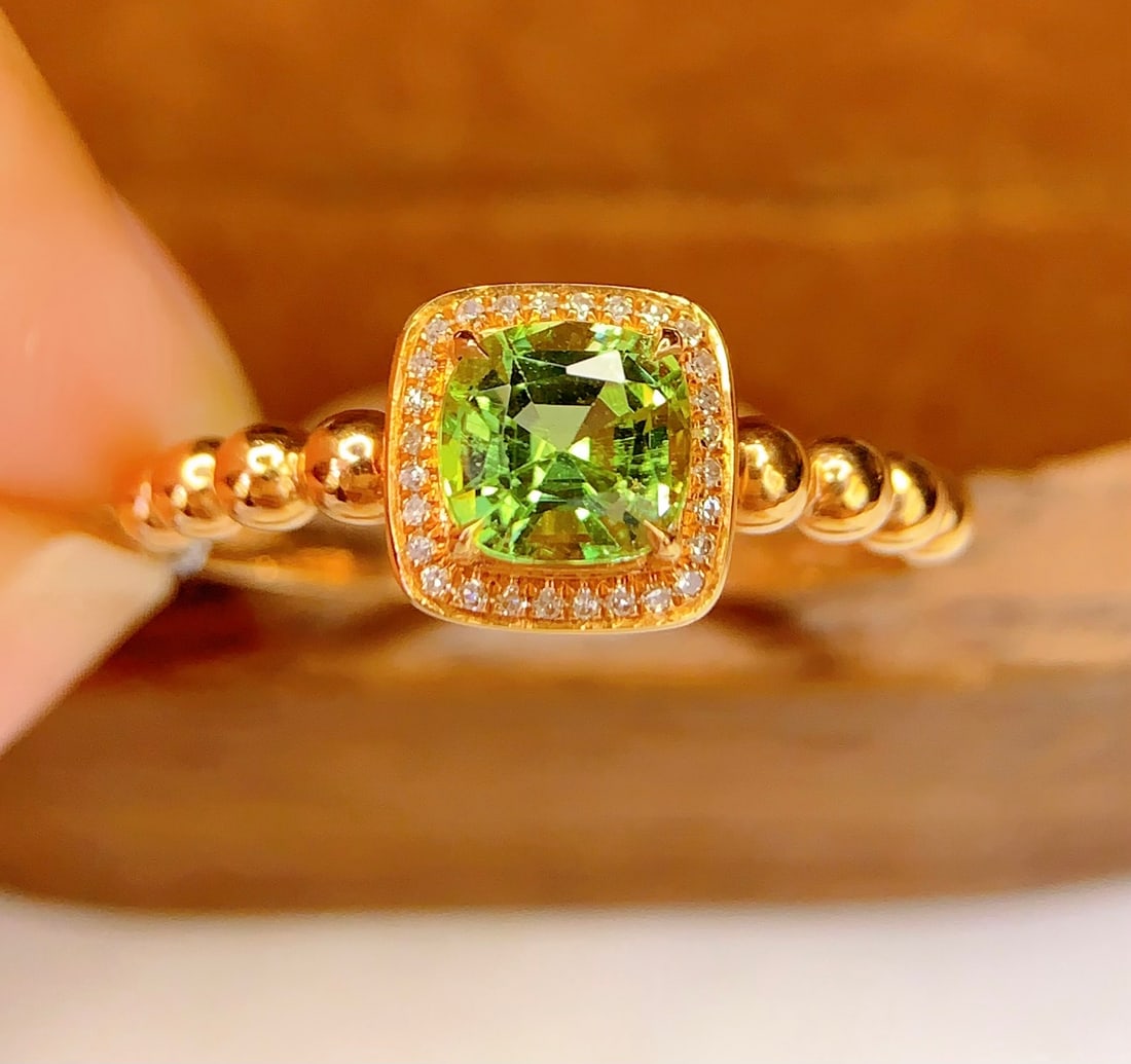 18K Gold Tourmaline Ring - 2