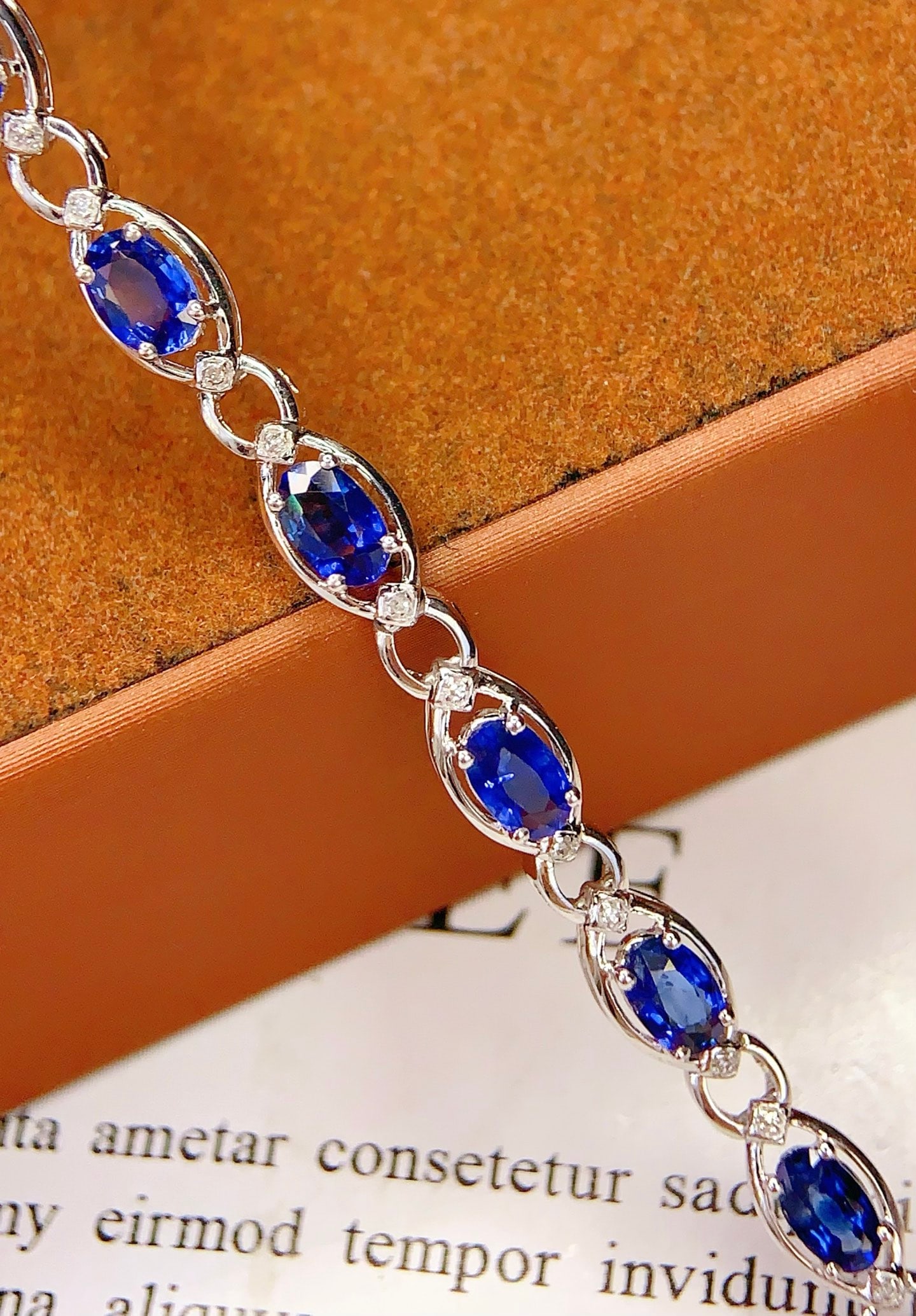 18K Gold Sapphire Bracelet - 3