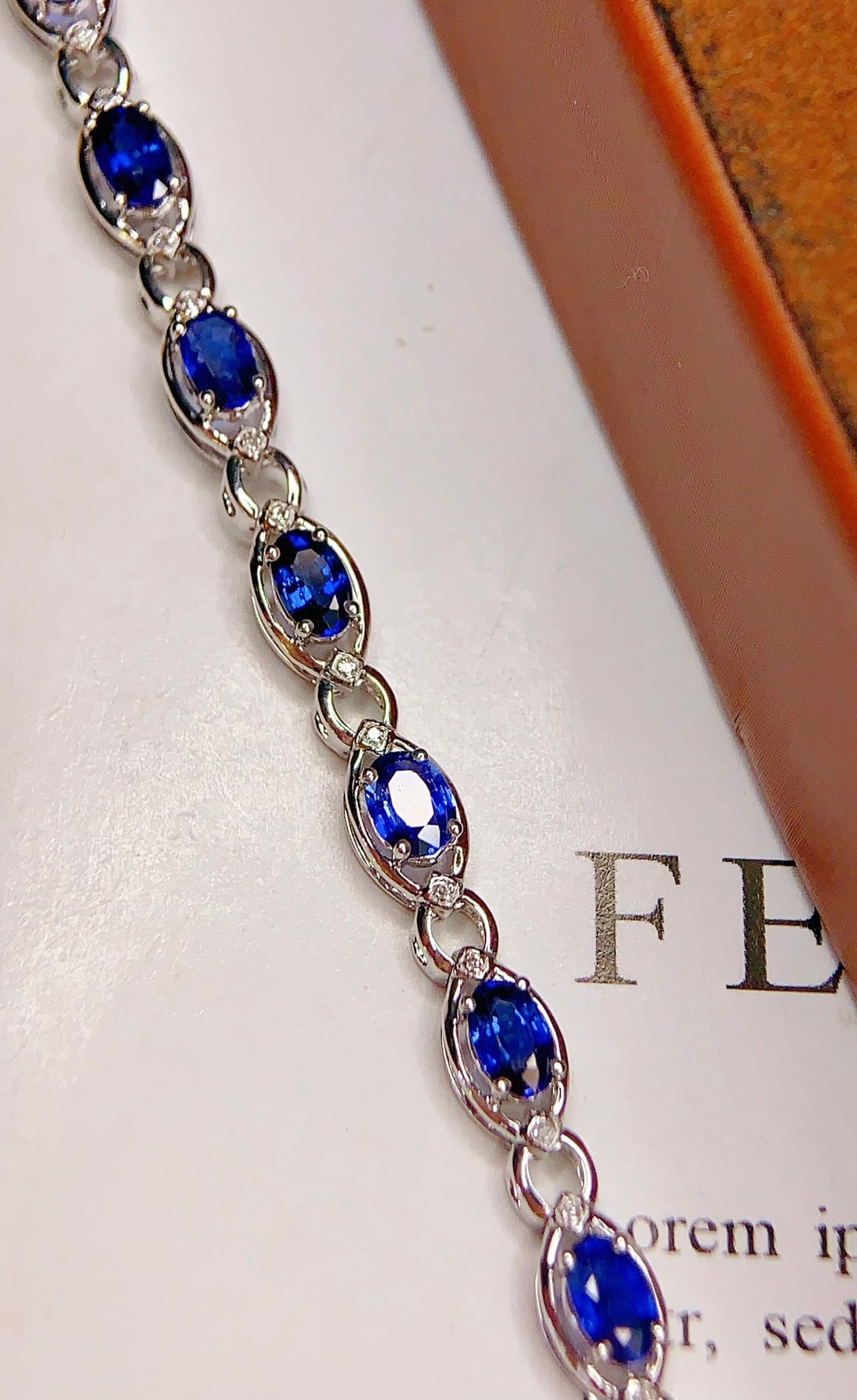 18K Gold Sapphire Bracelet - 4