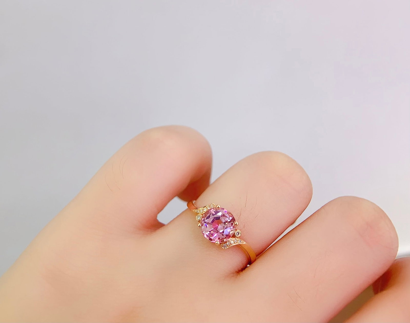 19K Gold Tourmaline Ring - 6