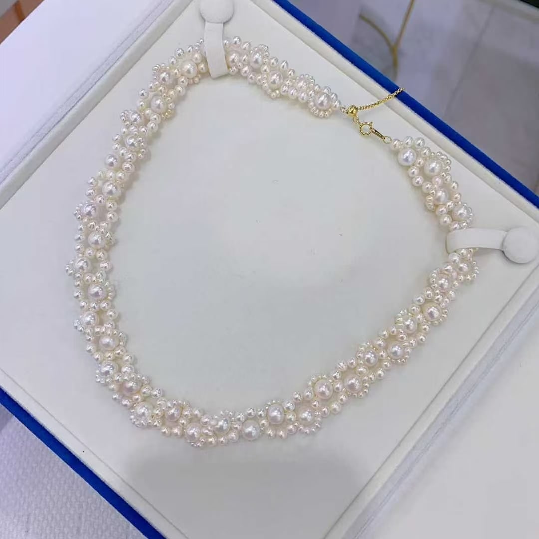 Natural freshwater pearl necklace - 3