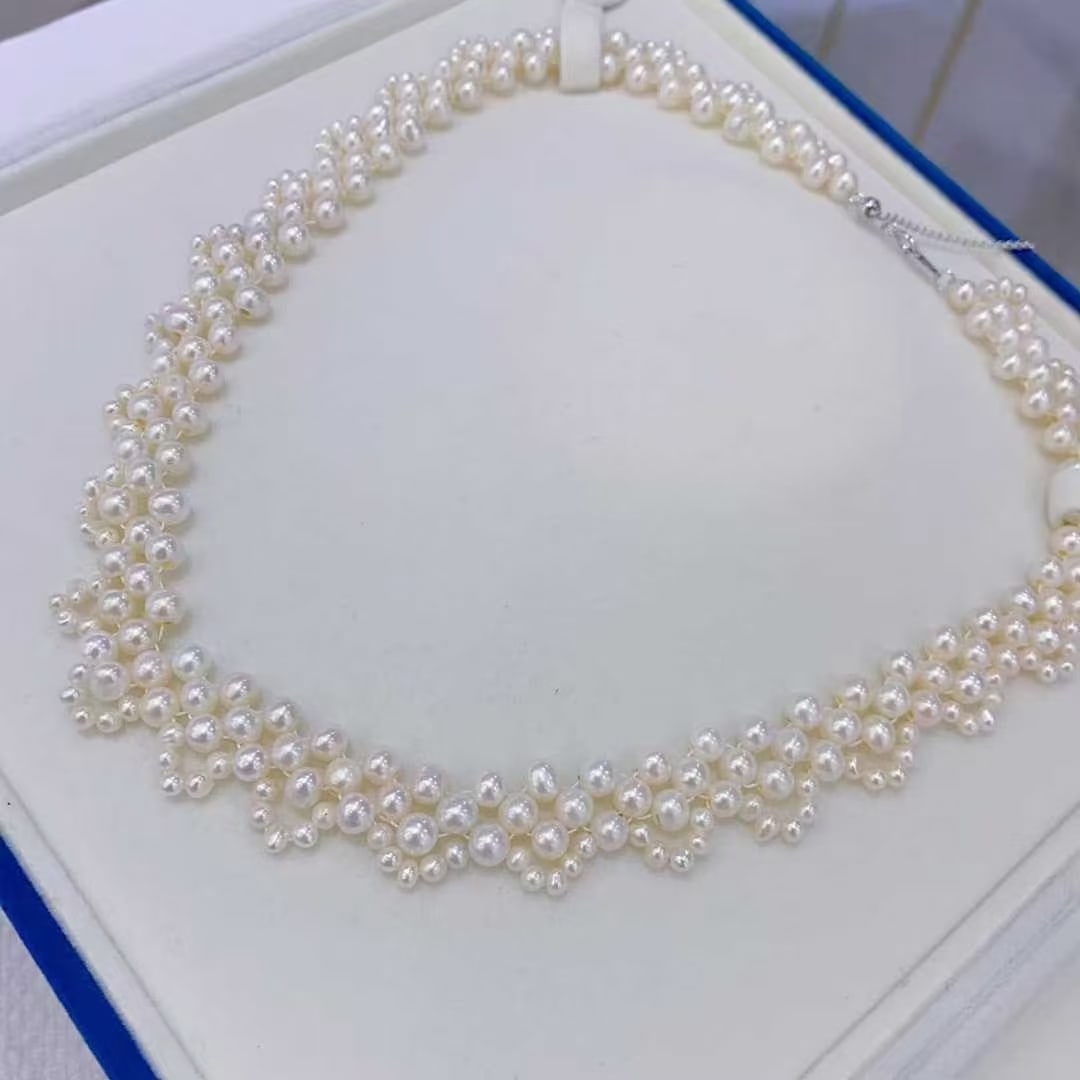 Natural freshwater pearl necklace - 4