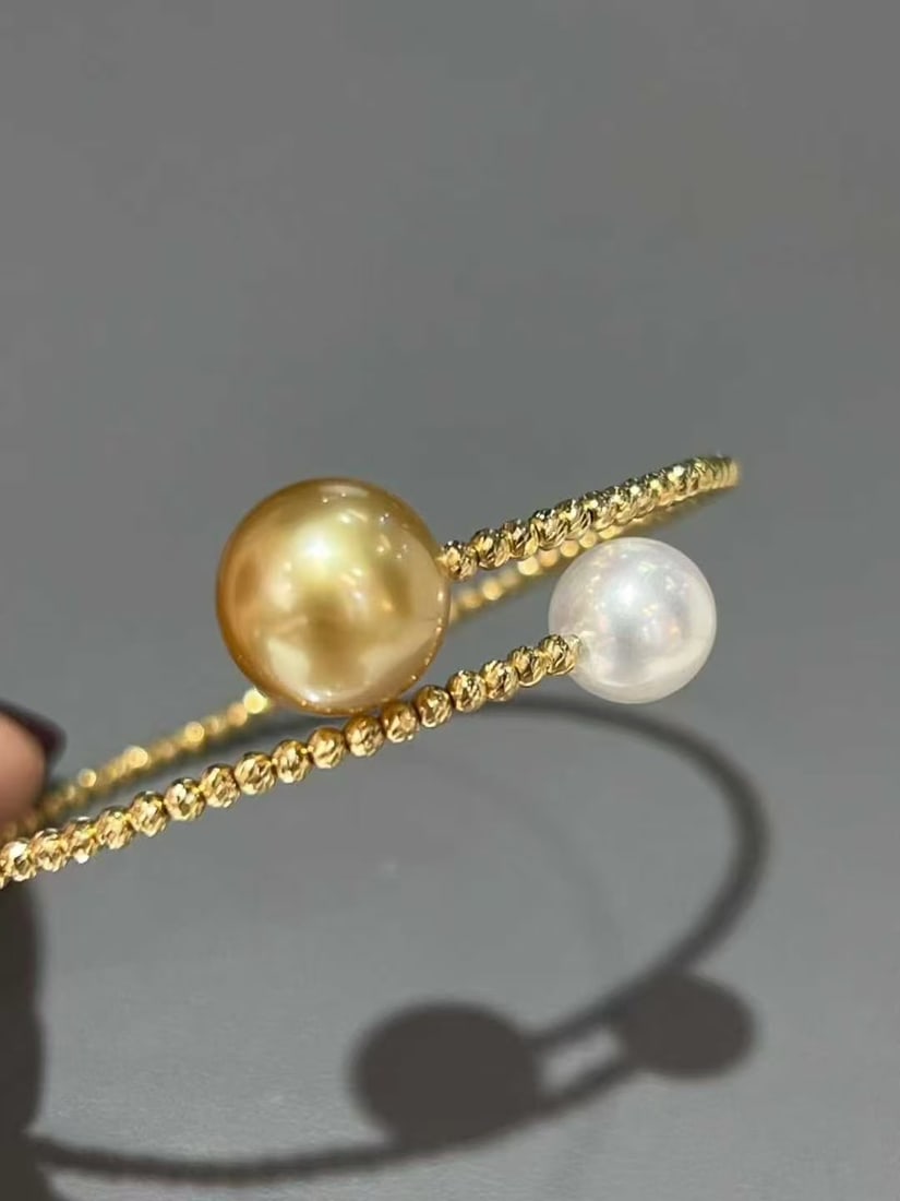 Two-tone pearl bracelet - 3