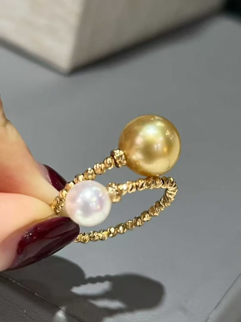 Pearl double ring - 2