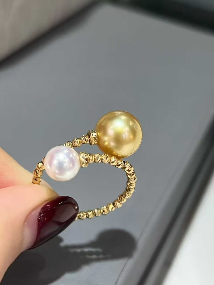 Pearl double ring - 4