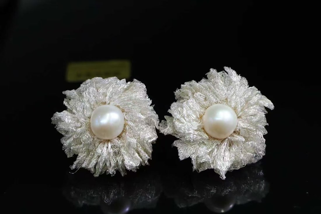 Freshwater pearl earrings - 4