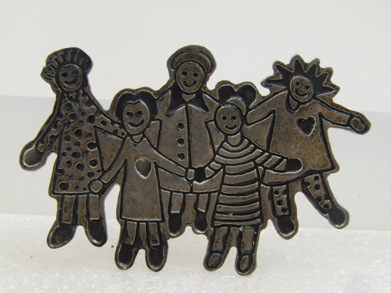 Vintage Sterling Children Brooch, Mexico, Signed, 1980's (1 of 5)