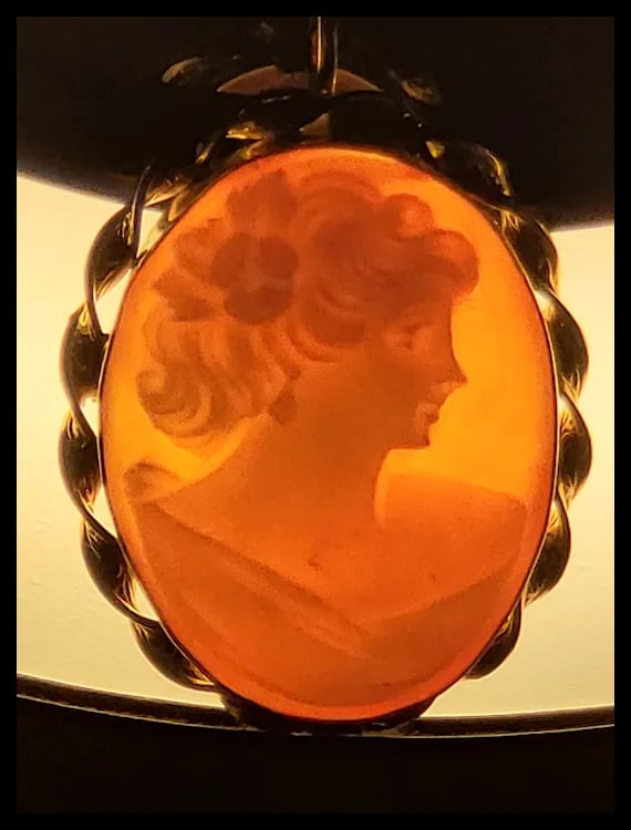 Vintage Cameo Brooch/Pin - 5