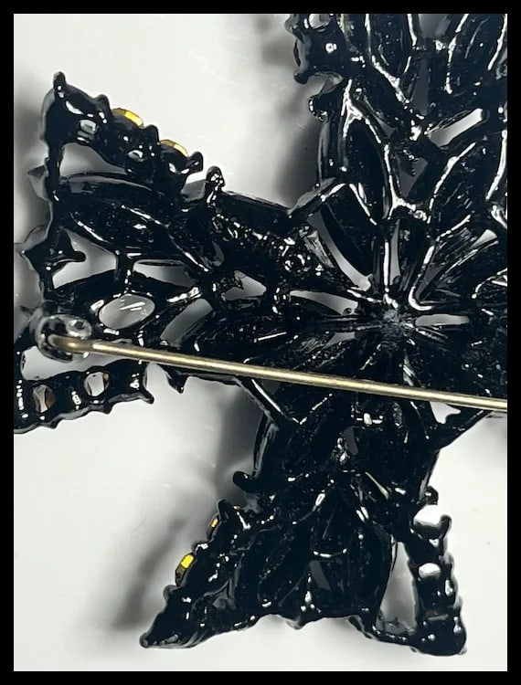 Vintage Lot of Black Rhinestone Weiss Jewelry - 12