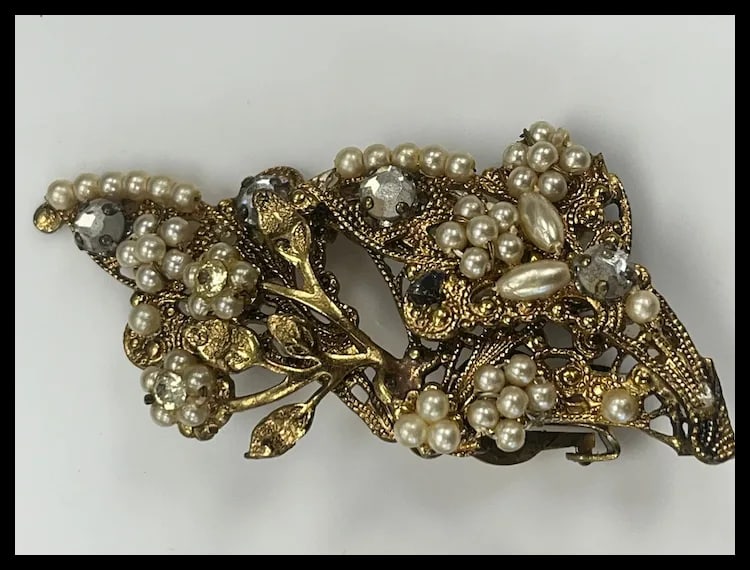 Vintage Multi Strand Bracelet and Statement Earring Set - 9