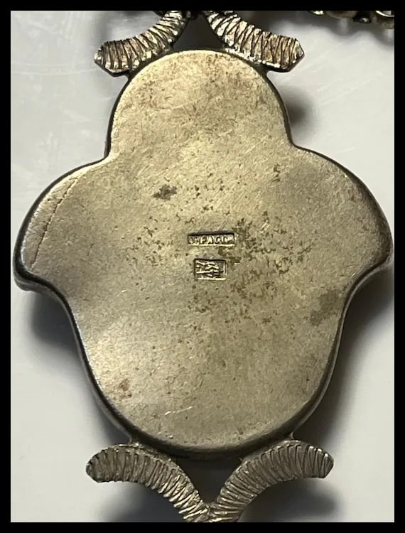 Custom Antique German Ritual Relic Sterling Silver Coin Medalian Necklace/Belt - 12