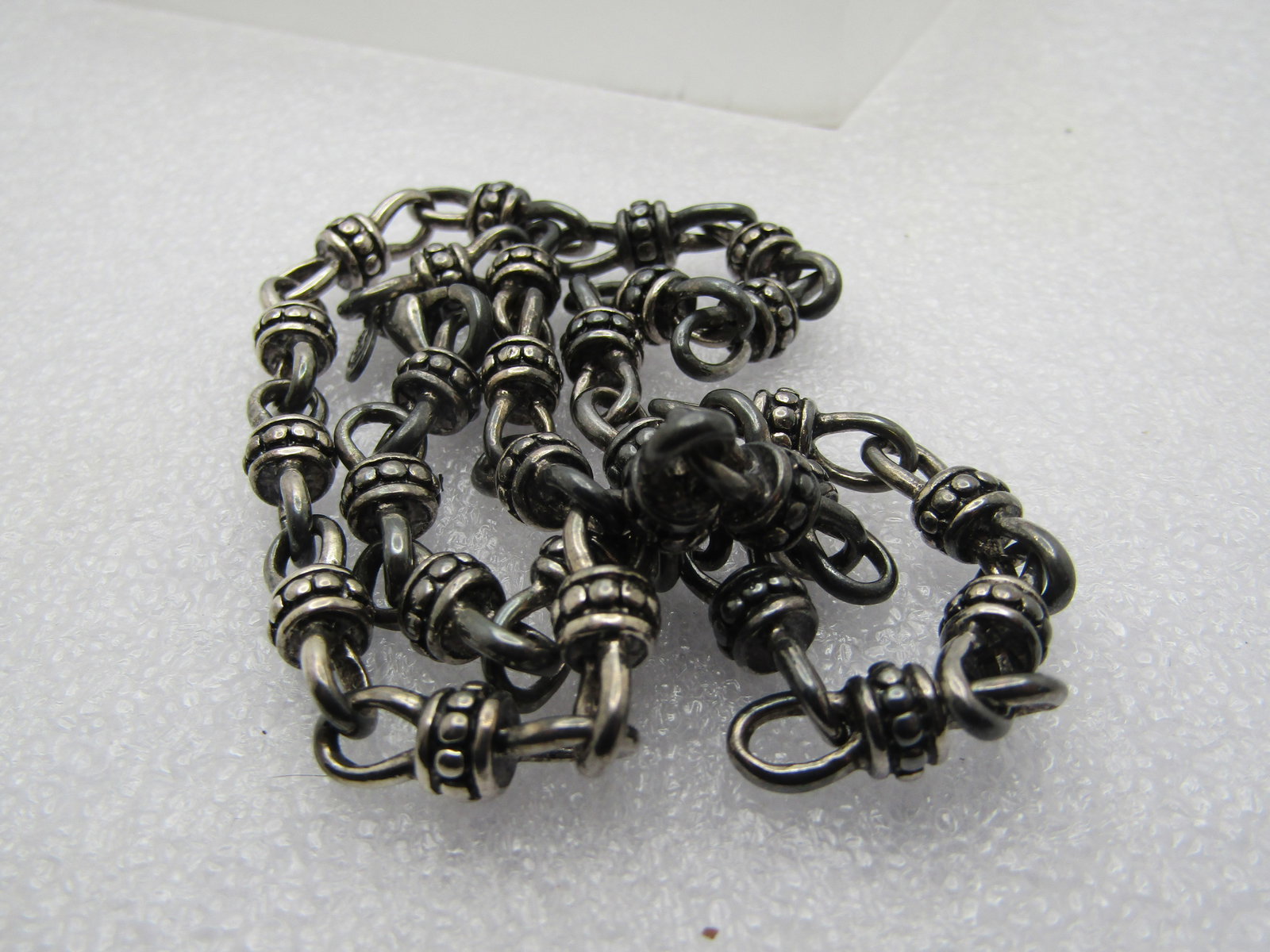 Vintage Titanium Tone Bali Link Necklace, 18", Premier Designs, 1980's-1990's - 5