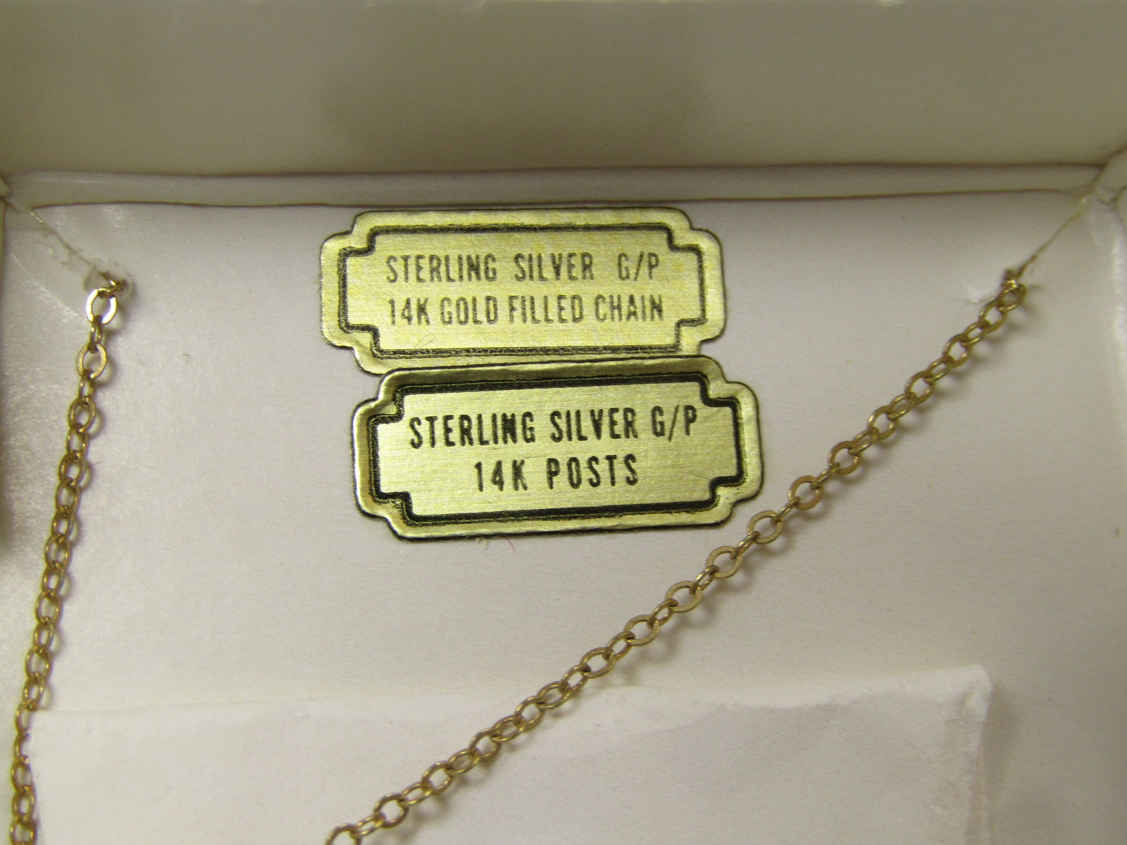 Vintage Carved Floral Cameo Necklace & Earrings, Imperial, 4kt GF Original Box, 1960's - 6