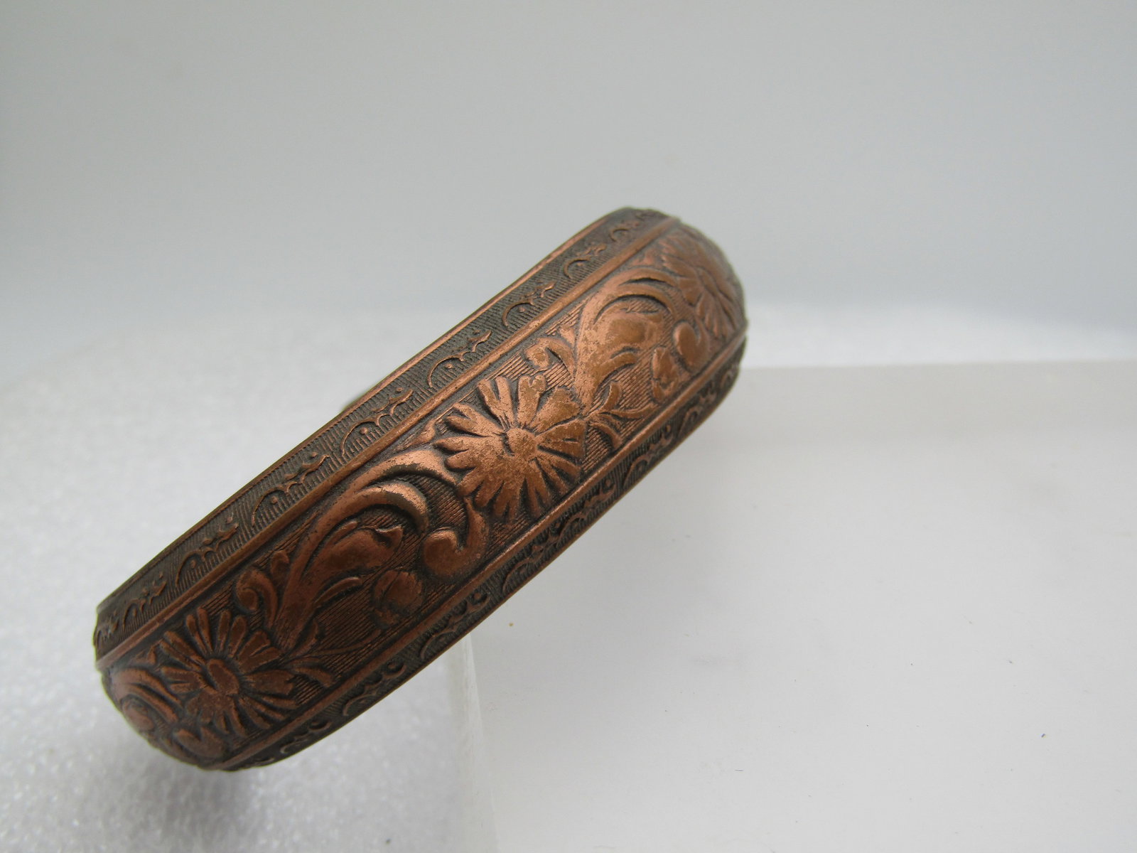 Vintage Copper Enameled Cuff Bracelet, Matisse Renoir, Unisex, 6.5, 1950's-1960's - 4