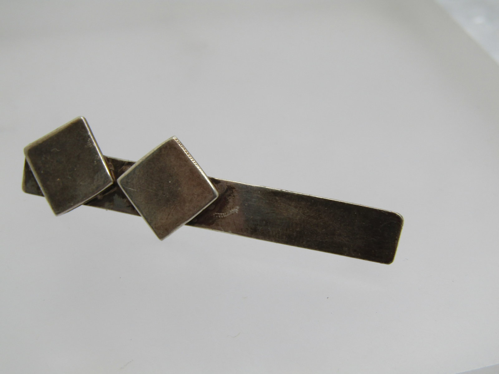 Vintage Sterling Mid-Century Modern Bar Brooch, 2-7/8", 1940's-1950's - 3