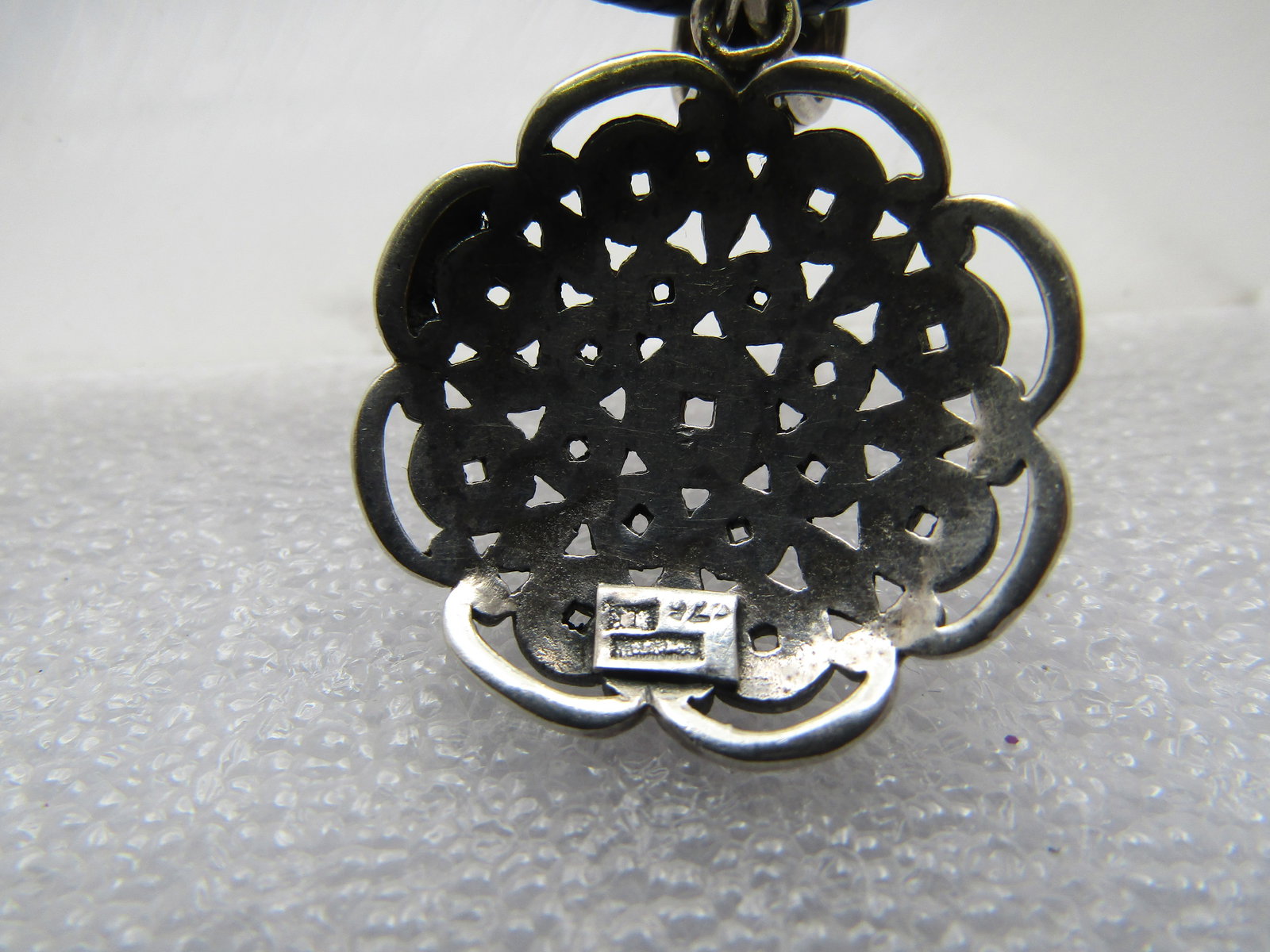 Vintage Sterling Open Work Necklace, 24"-26" - 2