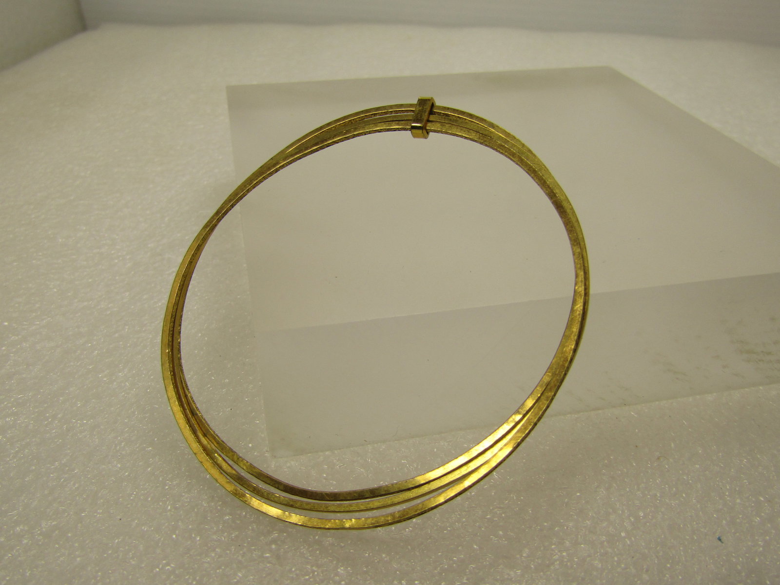 Vintage 10kt G.F. Stacking Bangle Bracelets, 7.5", Art Deco 1930's-1940's - 3