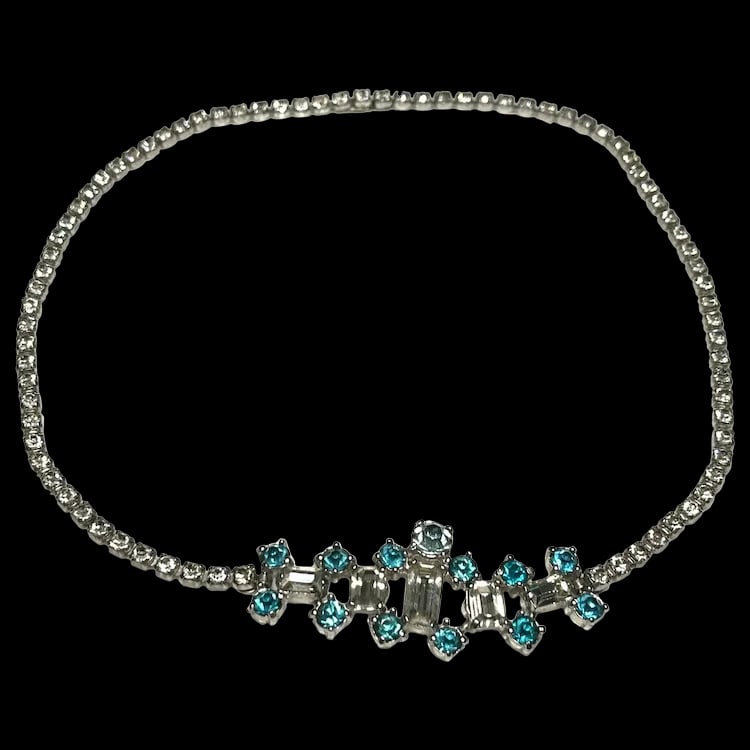 Vintage Rhinestone Statement Necklace (1 of 5)