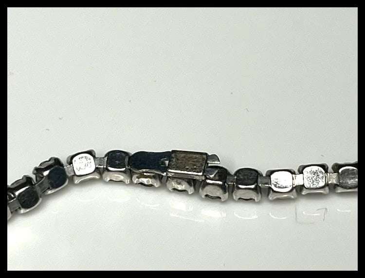 Vintage Rhinestone Statement Necklace - 3