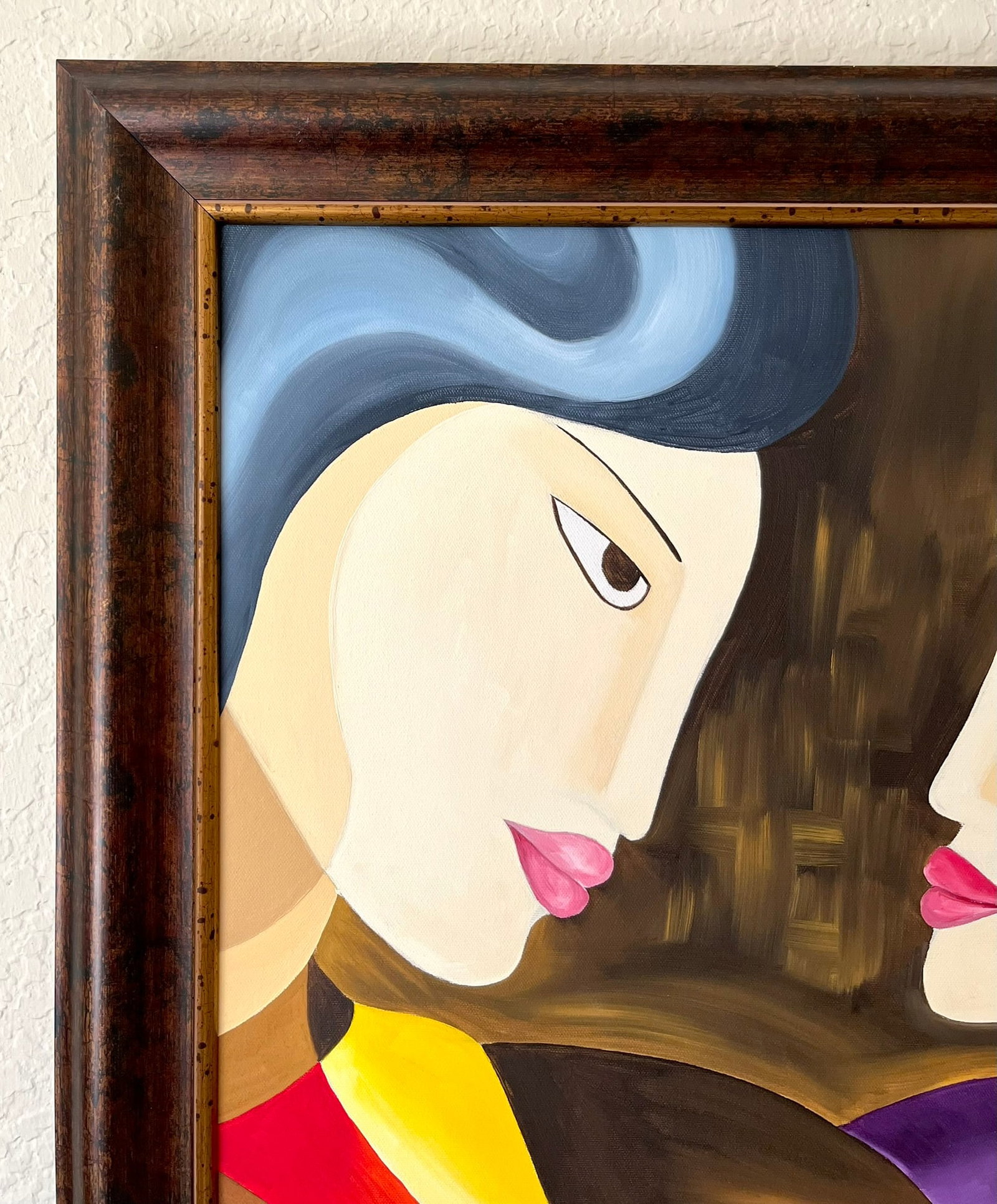 Grace Absi First Date 2001 Oil Painting on Canvas Framed - 4