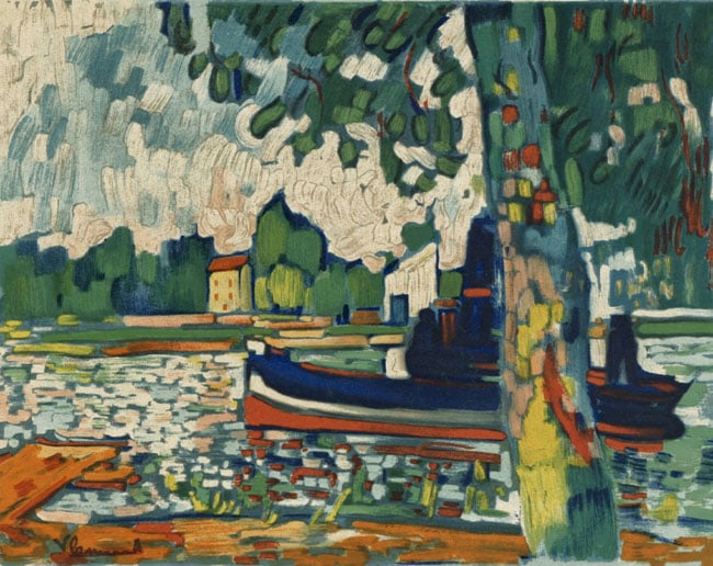 Vlaminck Lithograph Remorqueur Cover 1958 Framed - 2