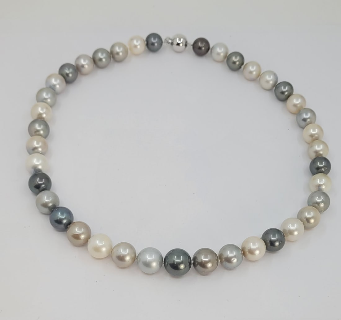 Necklace PSL Certified Tahitian Pearls - 10.0x12.2mm - 19
