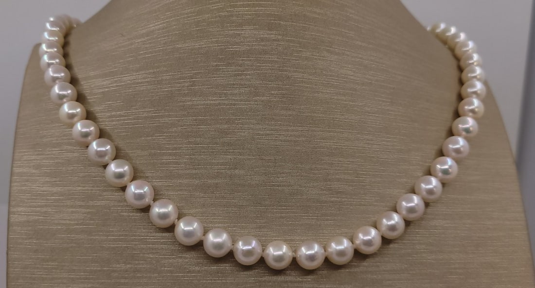 Necklace - 7x7.5mm Akoya Pearls - 4