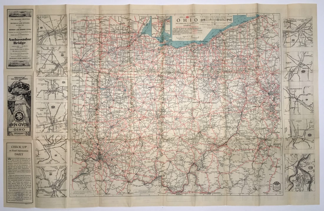 Official Aaa Road Map Ohio Wit - 2