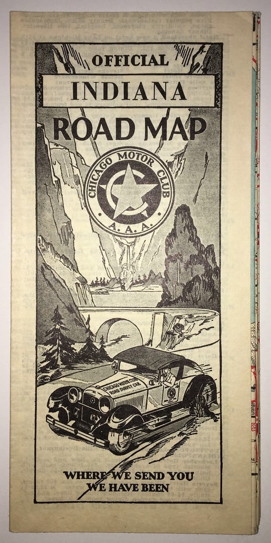 Official Indiana Road Map: Publication Date:1931Title:Official Indiana Road MapCartographer:American Automobile Association/Chicago Motor ClubPublisher:AAABrief Description:Blue and red highway map. Much larger than filling