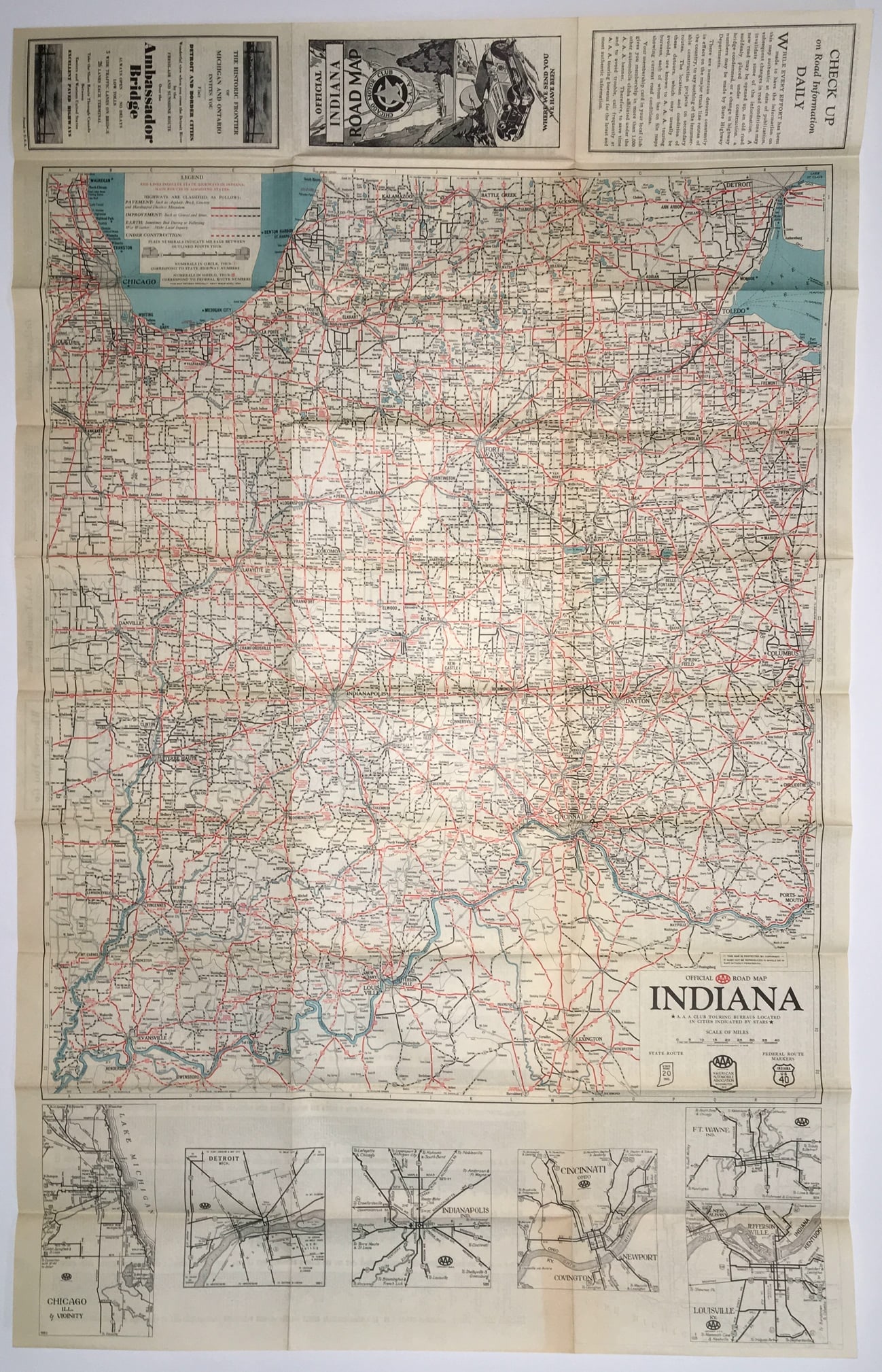 Official Indiana Road Map - 2