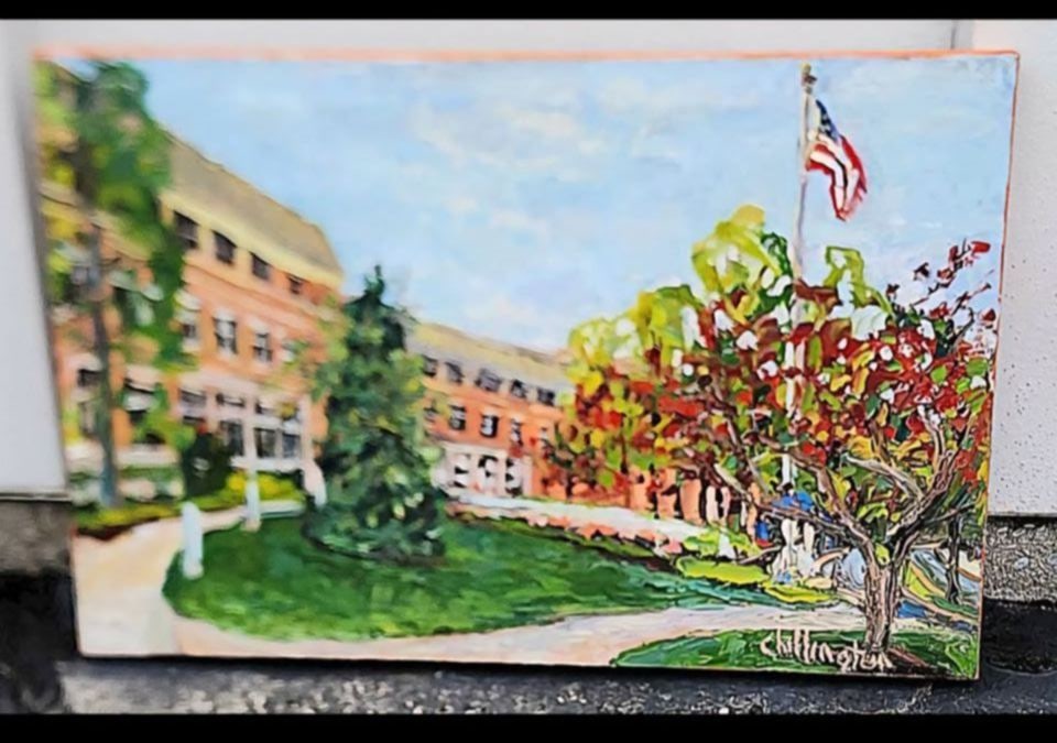 James Chillington, Award-Winning CT artist, masterful pallet knife impressionist landscape. Signed. (1 of 4)