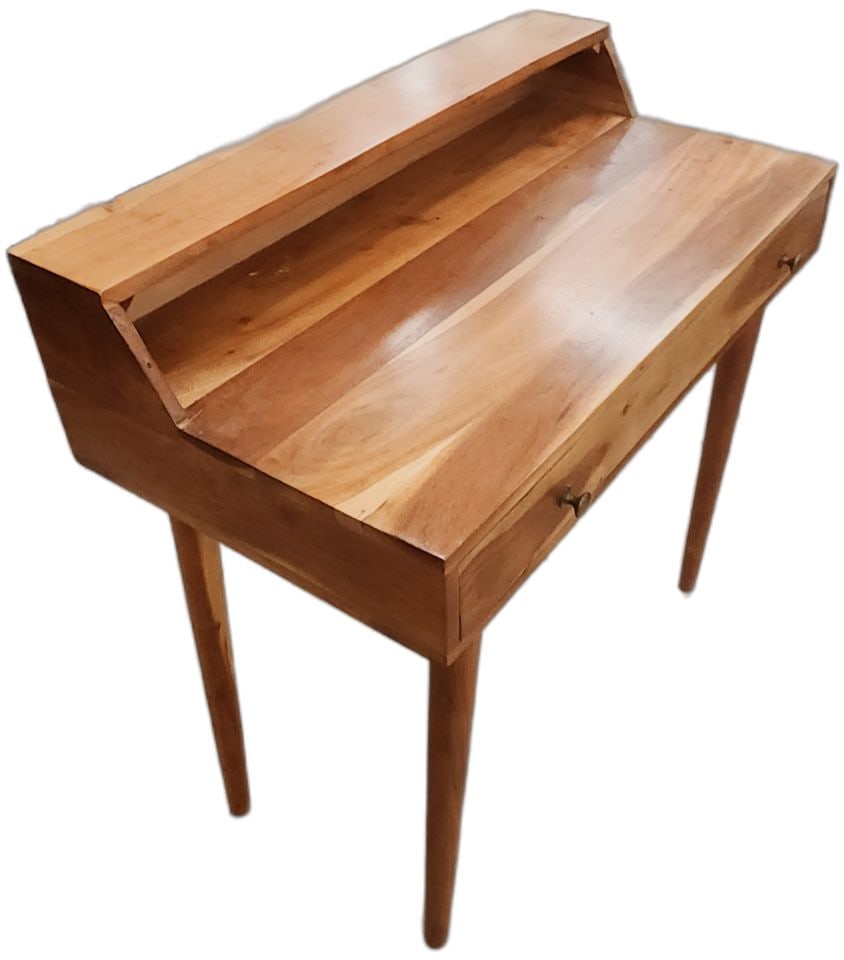 Hi-Design 33Wx18Dx30H Mid-Century Modern Style Smaller Scale Walnut Writing Desk (1 of 4)
