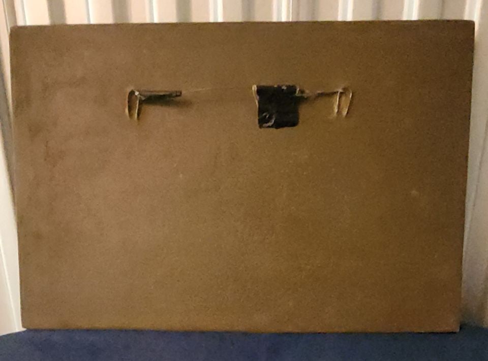 Vintage "Grand Vin Reserve"/ "Moulin-à-Vent," commemorative ceramic-resin wall plaque sign. - 3