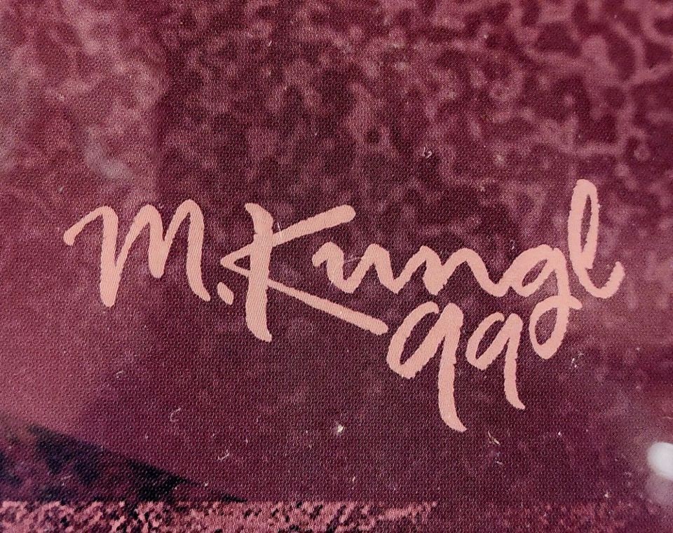 Large vintage art poster titled "Fat City Cigar Lounge" by Michael Kungl. Well framed under glass. - 3