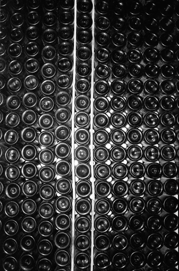 Bottles, Ackerman Distillery, Chinoin, France - Silver Gelatin: Title: Bottles, Ackerman Distillery, Chinoin, France - Silver Gelatin Description: Bottles, Ackerman Distillery, Chinoin, France - Silver Gelatin Photograph - Limited Edition of 10 Paul Cooklin United
