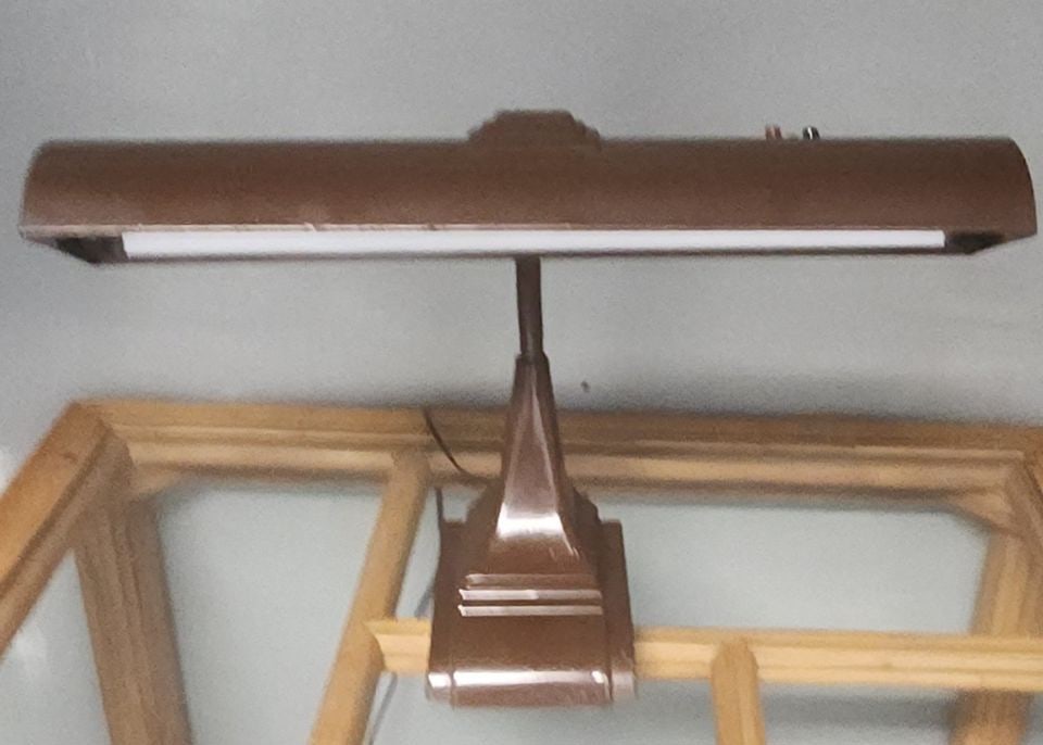 Iconic Deco-Style mid-century modern fluorescent metal "Bankers Desk Lamp" by Art Specialty Company - 6