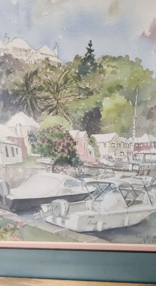 Vintage impasto-style impressionist oil painting of rowboats w/ rich texture and vibrant colors. - 3