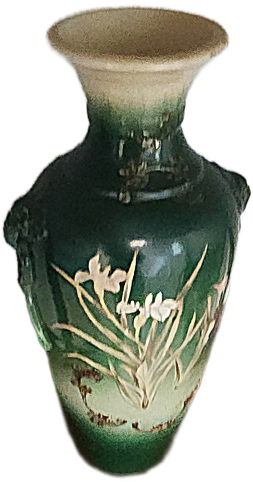 Pair of Rare Vintage Japanese Satsuma vase w/ Hanko (pottery mark) - 3