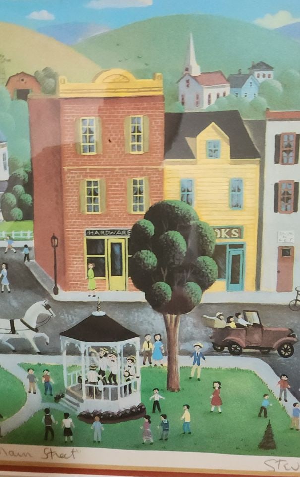 Steven Klein, a vintage Ltd Edition signed print 398/450 titled Main Street framed under glass. - 3