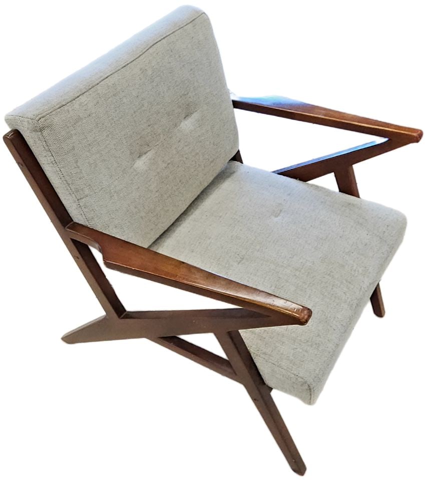 Vintage Hi-End Re-Creation of Iconic Danish Modern 'Z' Lounge Chair Originally Designed by Poul - 2