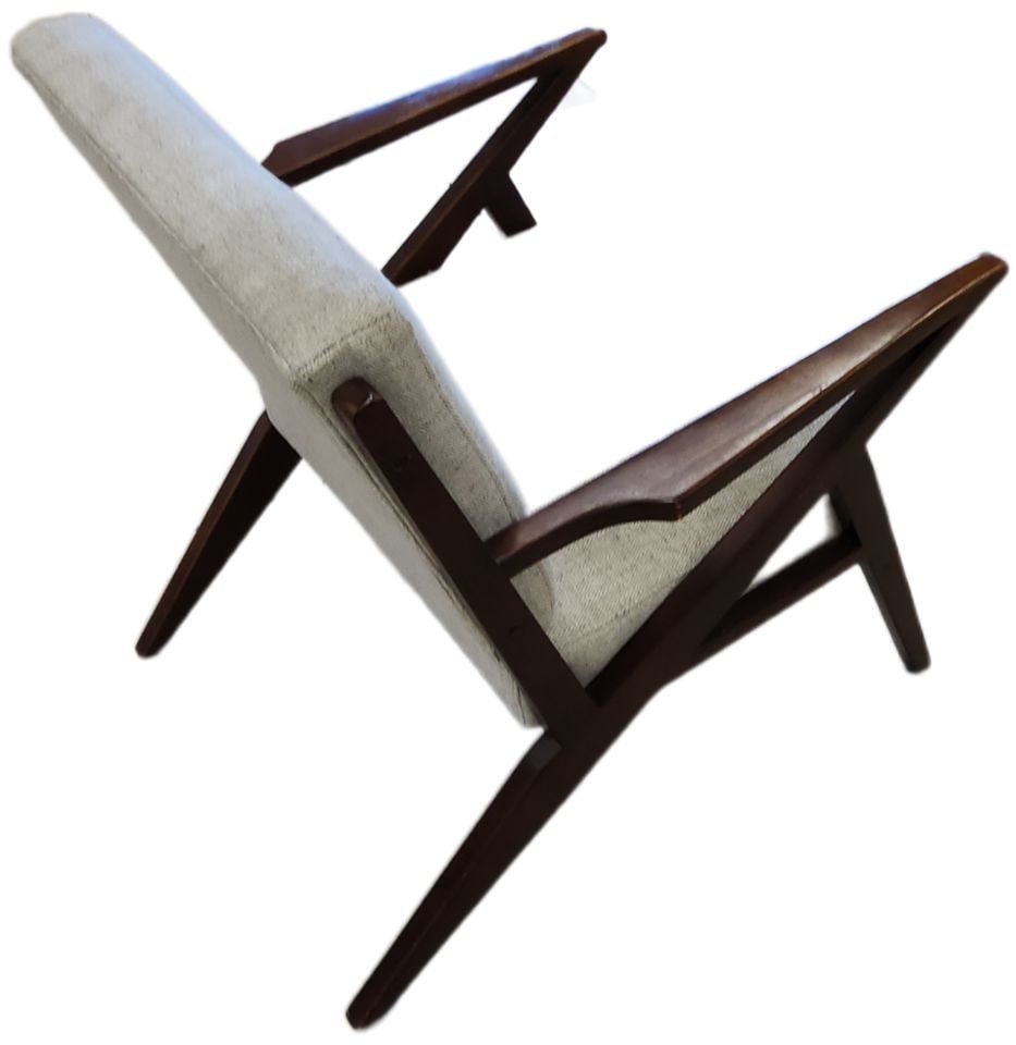 Vintage Hi-End Re-Creation of Iconic Danish Modern 'Z' Lounge Chair Originally Designed by Poul - 4